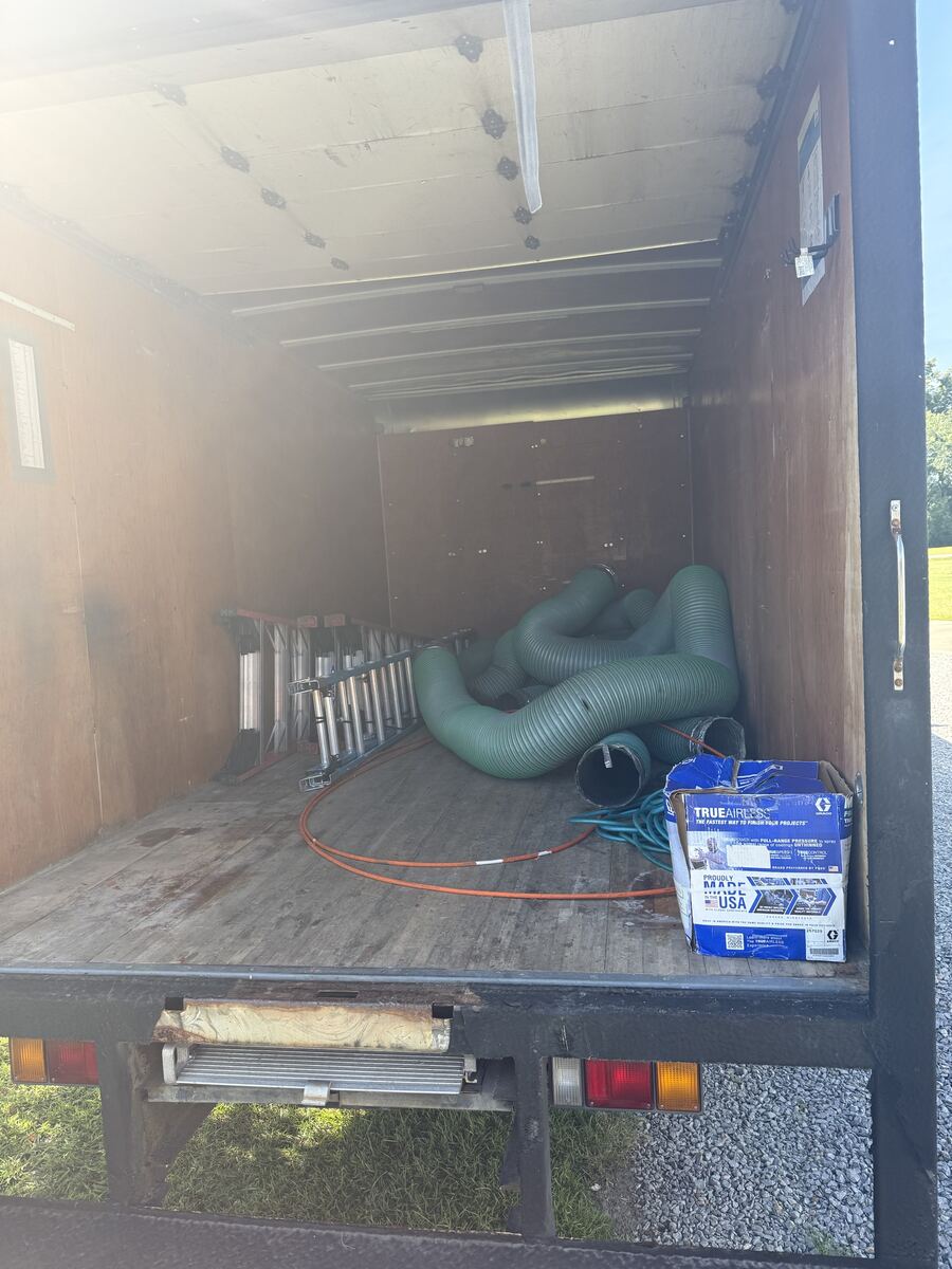 Box truck before loading