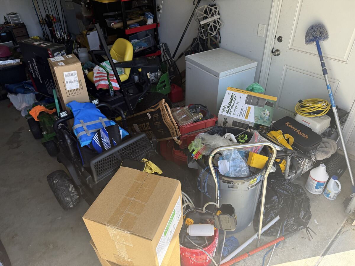 Jeff's garage before