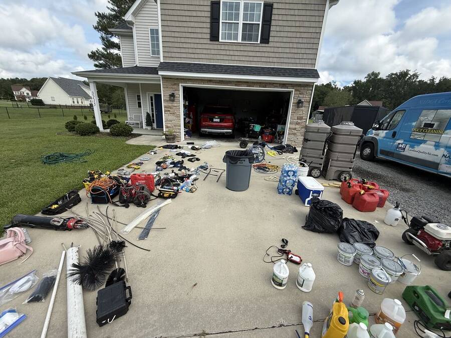 Full driveway gear spread
