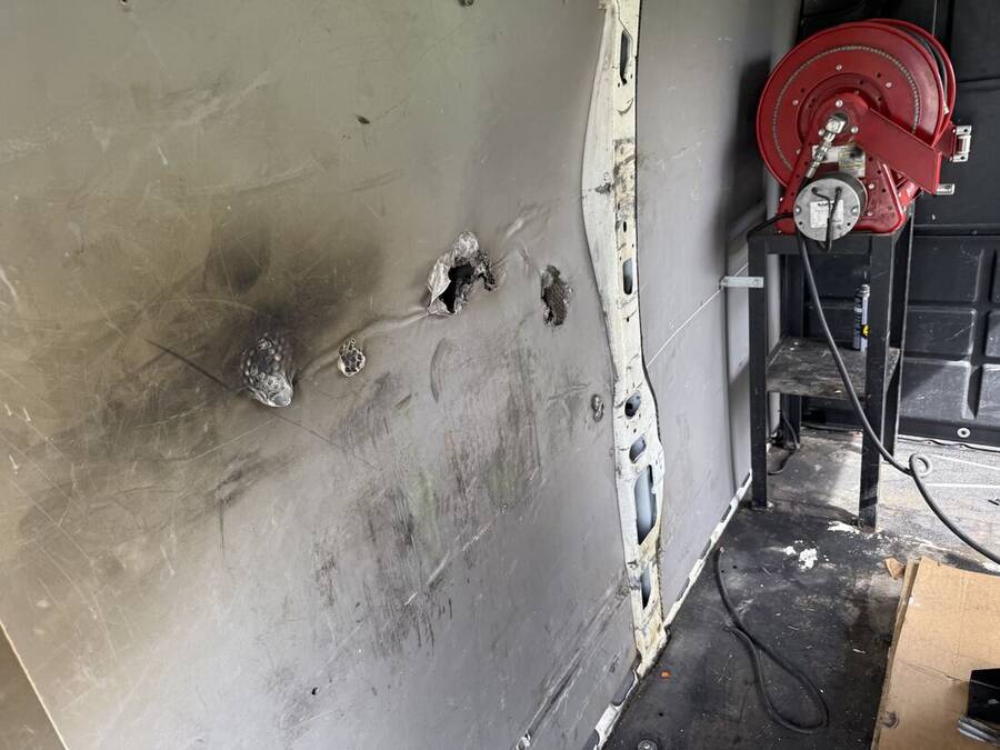 Torn wall panel